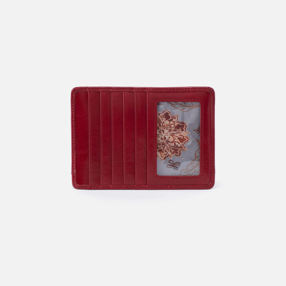Hobo Euro Slide Card Case - Cardinal Vintage Hide