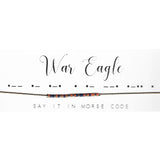 Dot & Dash Morse Code Necklace - War Eagle