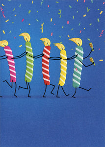 Avanti Press Birthday Candle Conga Line Birthday Card