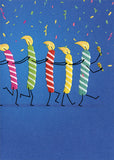 Avanti Press Birthday Candle Conga Line Birthday Card