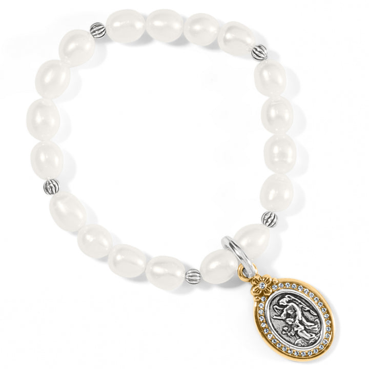 Brighton Guardian Angel Pearl Stretch Bracelet