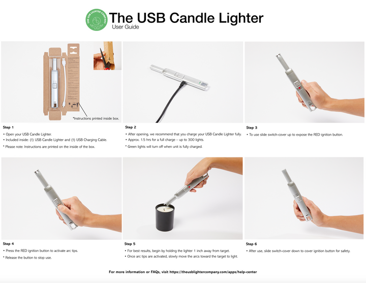 USB Candle Lighter - Glossy Gold