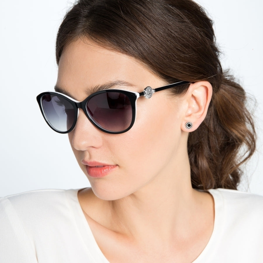 Brighton Ferrara Sunglasses - Black & White