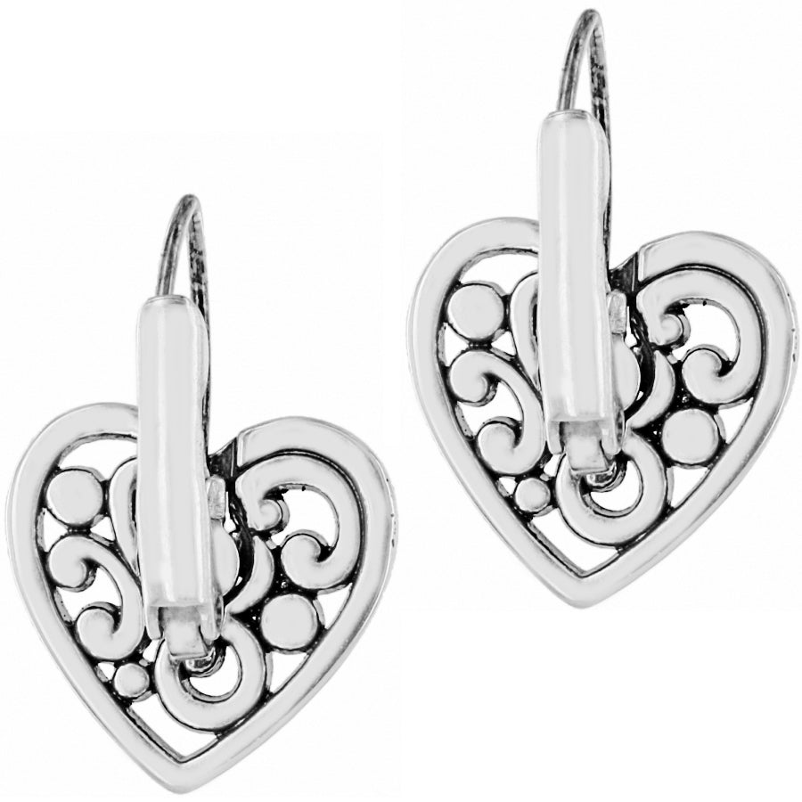 Brighton Contempo Heart Leverback Earrings