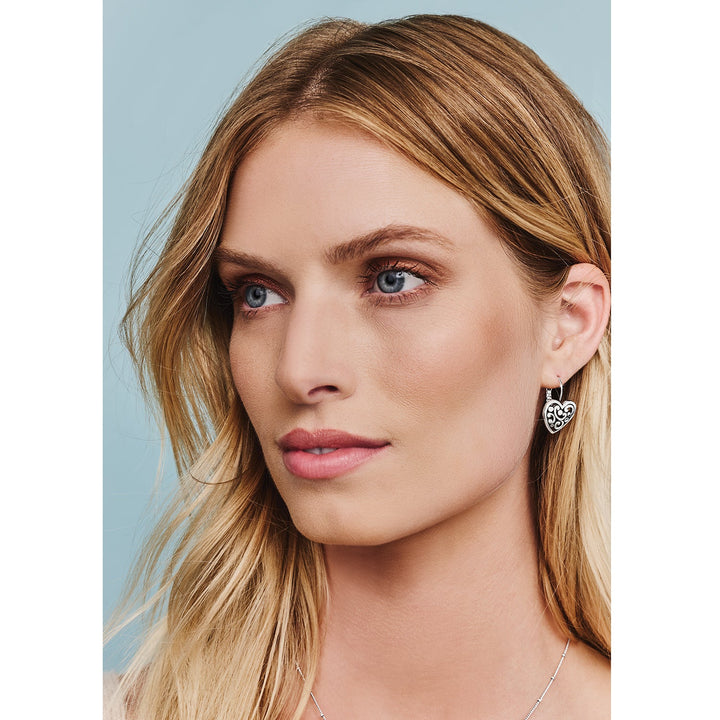 Brighton Contempo Heart Leverback Earrings Gift Box