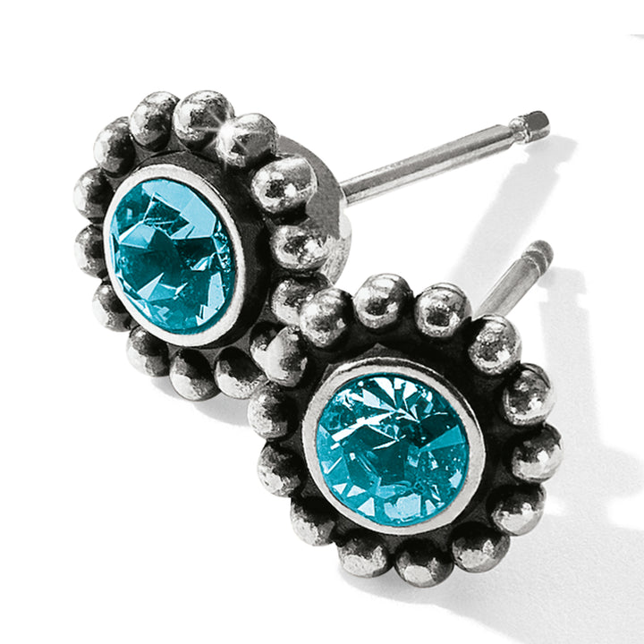 Brighton Twinkle Mini Post Earrings - Blue Zircon