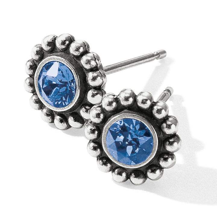 Brighton Twinkle Sapphire Mini Post Earrings Gift Box