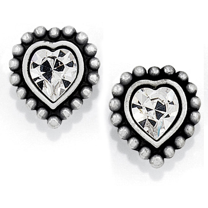 Brighton Shimmer Heart Mini Post Earrings Gift Box