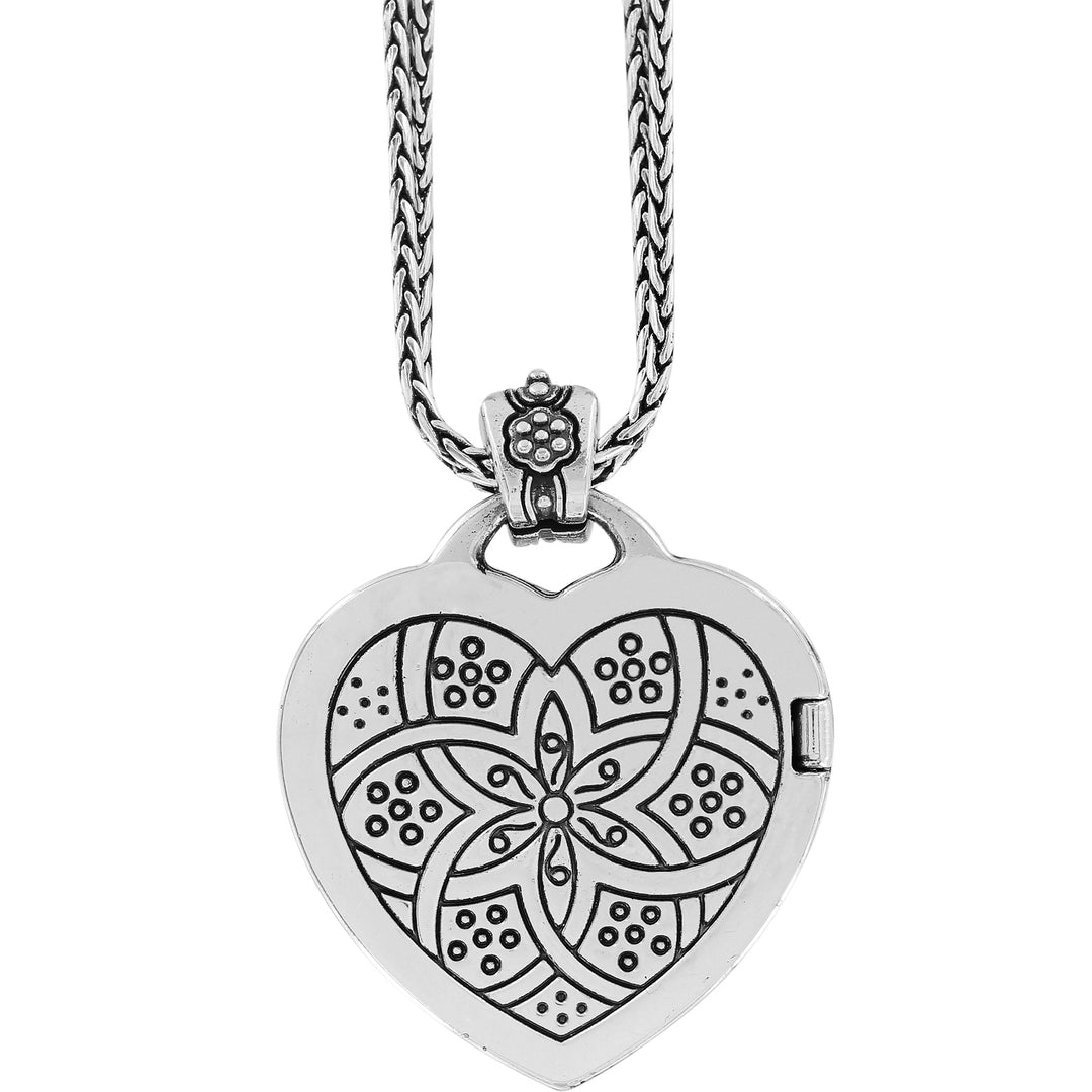 Brighton Floral Heart Locket Necklace