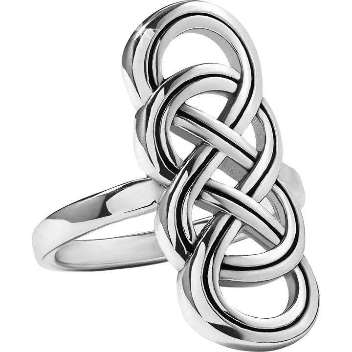 Brighton Interlok Braid Ring - Size 8