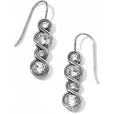 Brighton Infinity Sparkle French Wire Earrings Gift Box