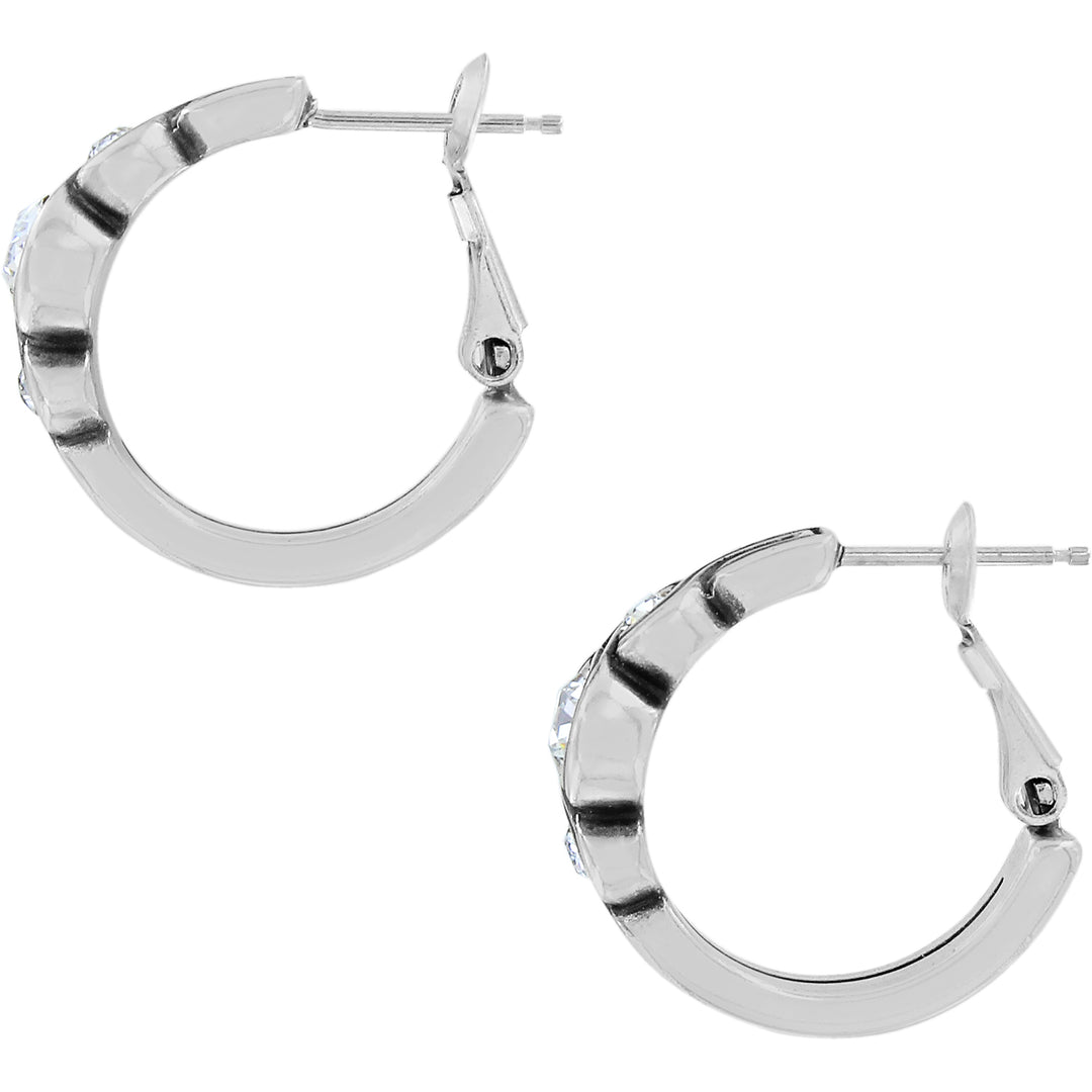 Brighton Infinity Sparkle Hoop Post Earrings Gift Box