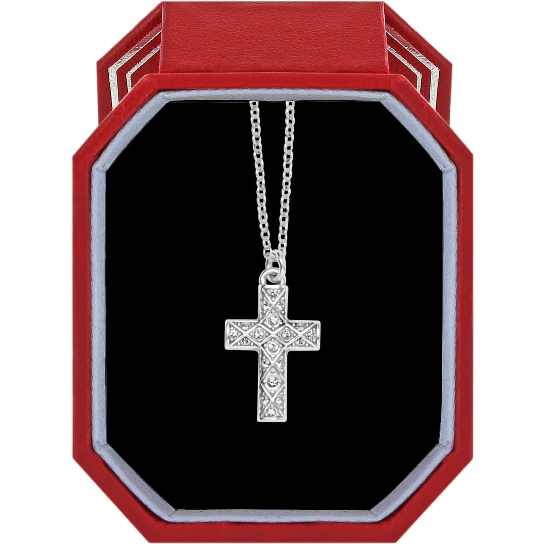 Brighton Diamond Cross Necklace Gift Box