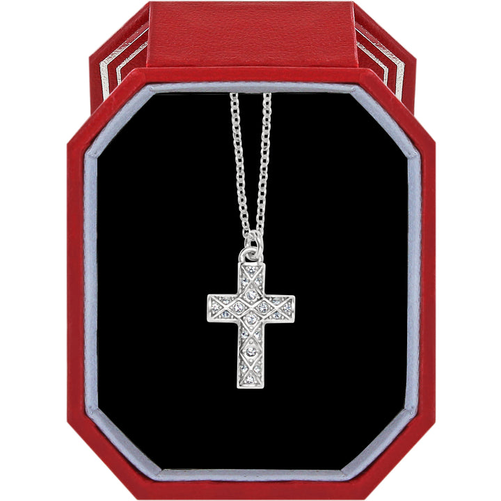 Brighton Diamond Cross Necklace Gift Box