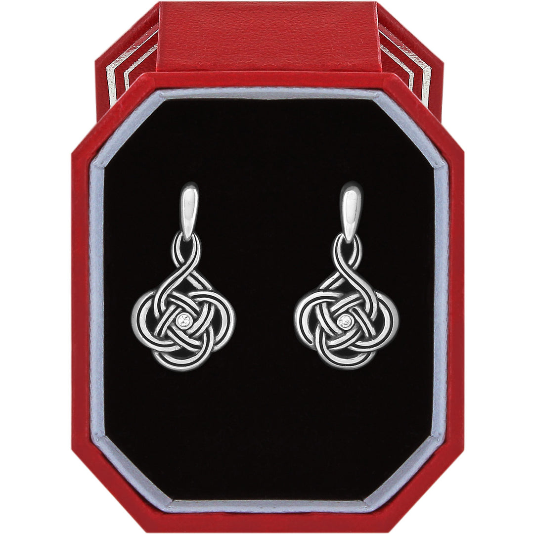 Brighton Interlok Petite Post Drop Earrings Gift Box