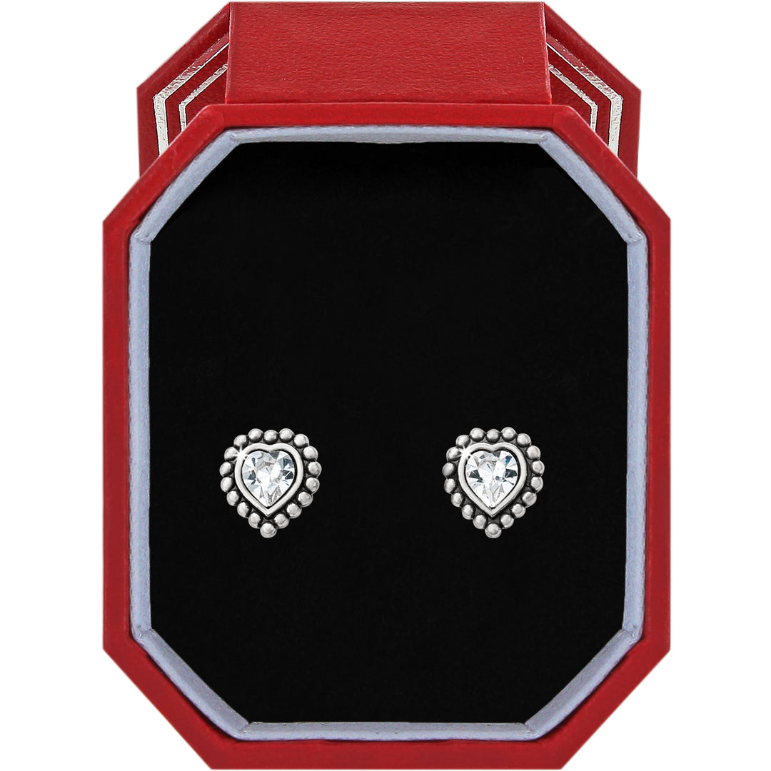 Brighton Shimmer Heart Mini Post Earrings Gift Box