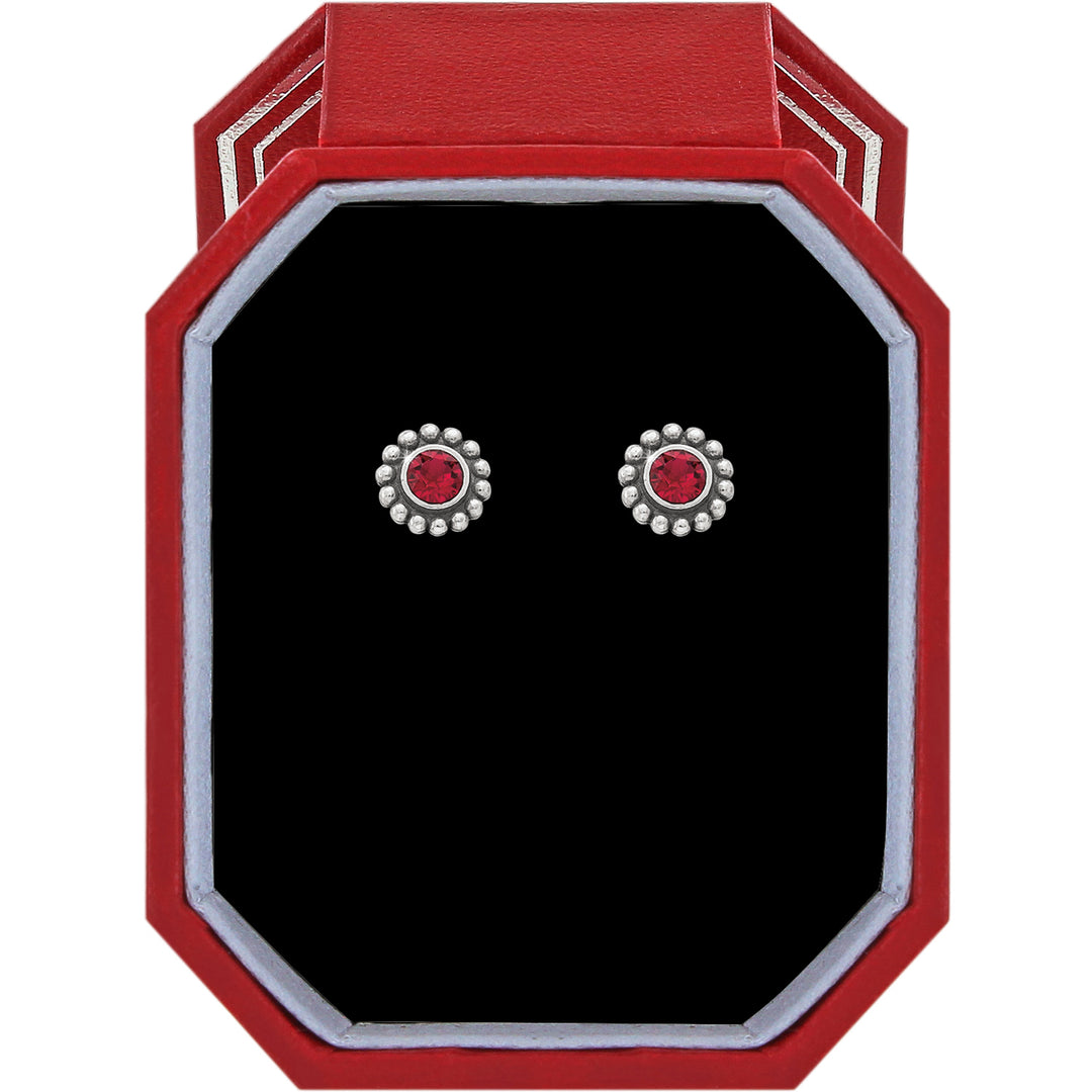 Brighton Twinkle Ruby Mini Post Earrings Gift Box
