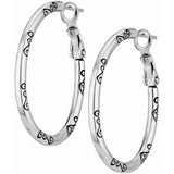 Brighton Oval Hoop Charm Earrings