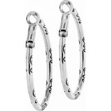 Brighton Oval Hoop Charm Earrings
