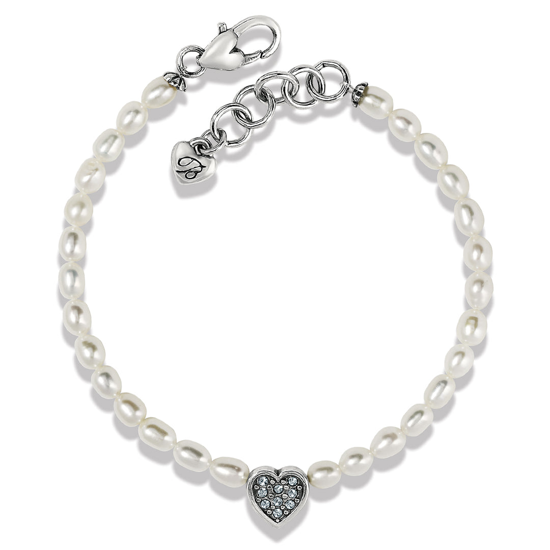 Brighton Meridian Zenith Heart Pearl Bracelet