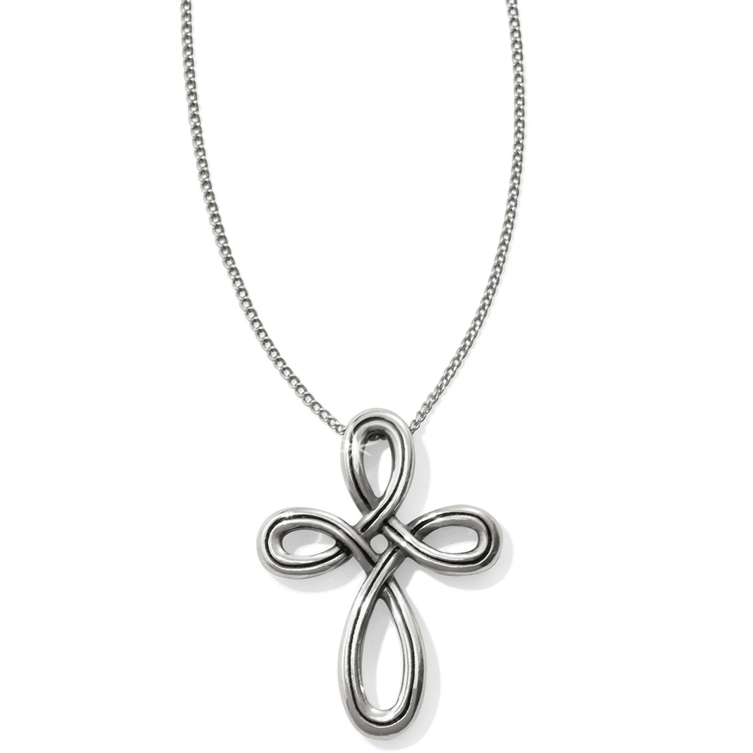 Brighton Interlok Petite Cross Necklace