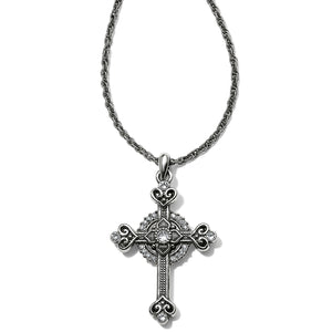 Brighton Alcazar Heart Small Cross Necklace