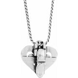 Brighton Alcazar Heart Badge Clip Necklace