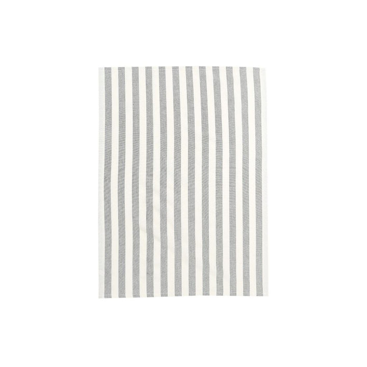 Bzaar Striped 100% Cotton Gray & White Tea Towel