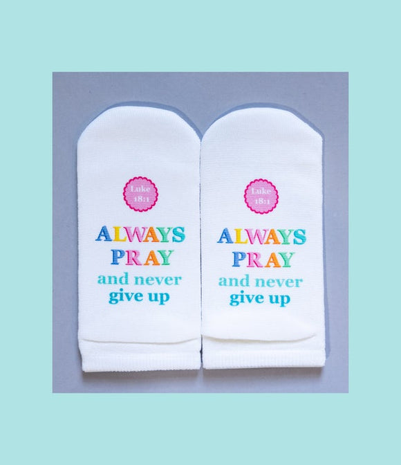 Standing On The Word Socks - Always Pray