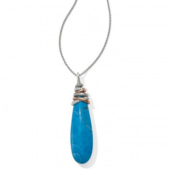Brighton Neptune's Rings Pyramid Drop Turquoise Necklace