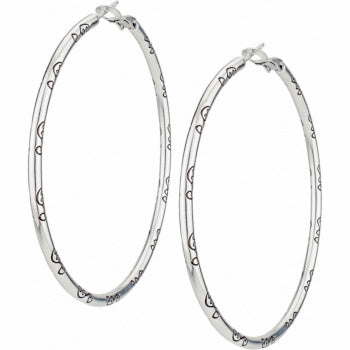 Brighton Grande Hoop Charm Post Earrings