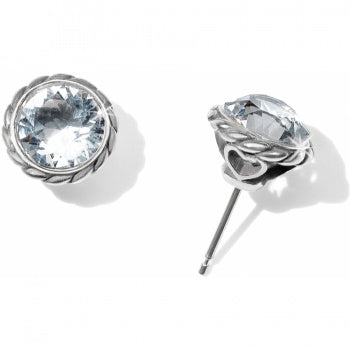 Brighton Iris Stud Earrings - Silver
