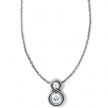 Brighton Infinity Sparkle Petite Silver Necklace