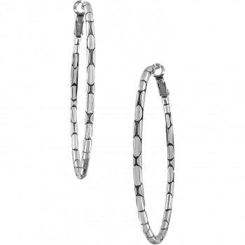 Brighton Pebble Large Oval Hoop Earrings