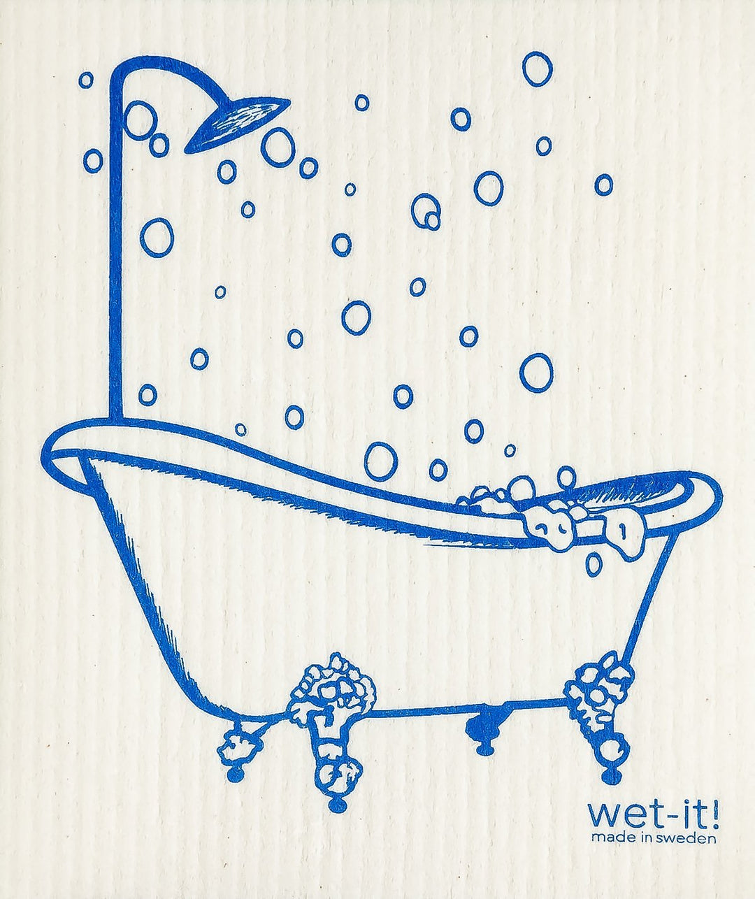 Wet It! Swedish Cloth - Bath Time Blue